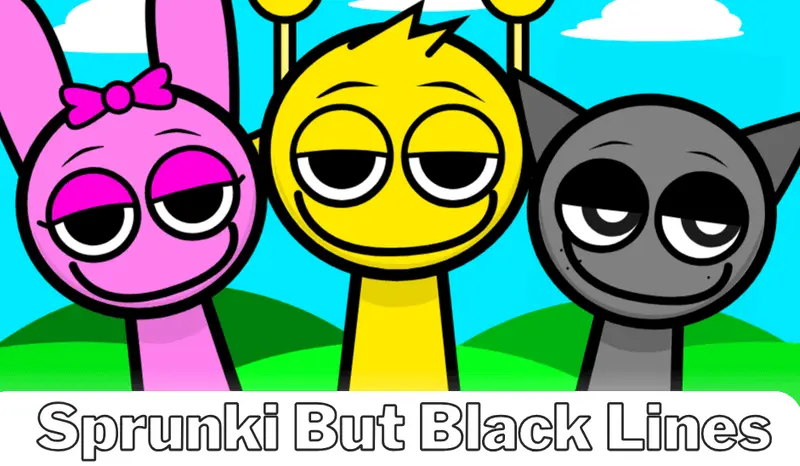 Sprunki But Black Lines